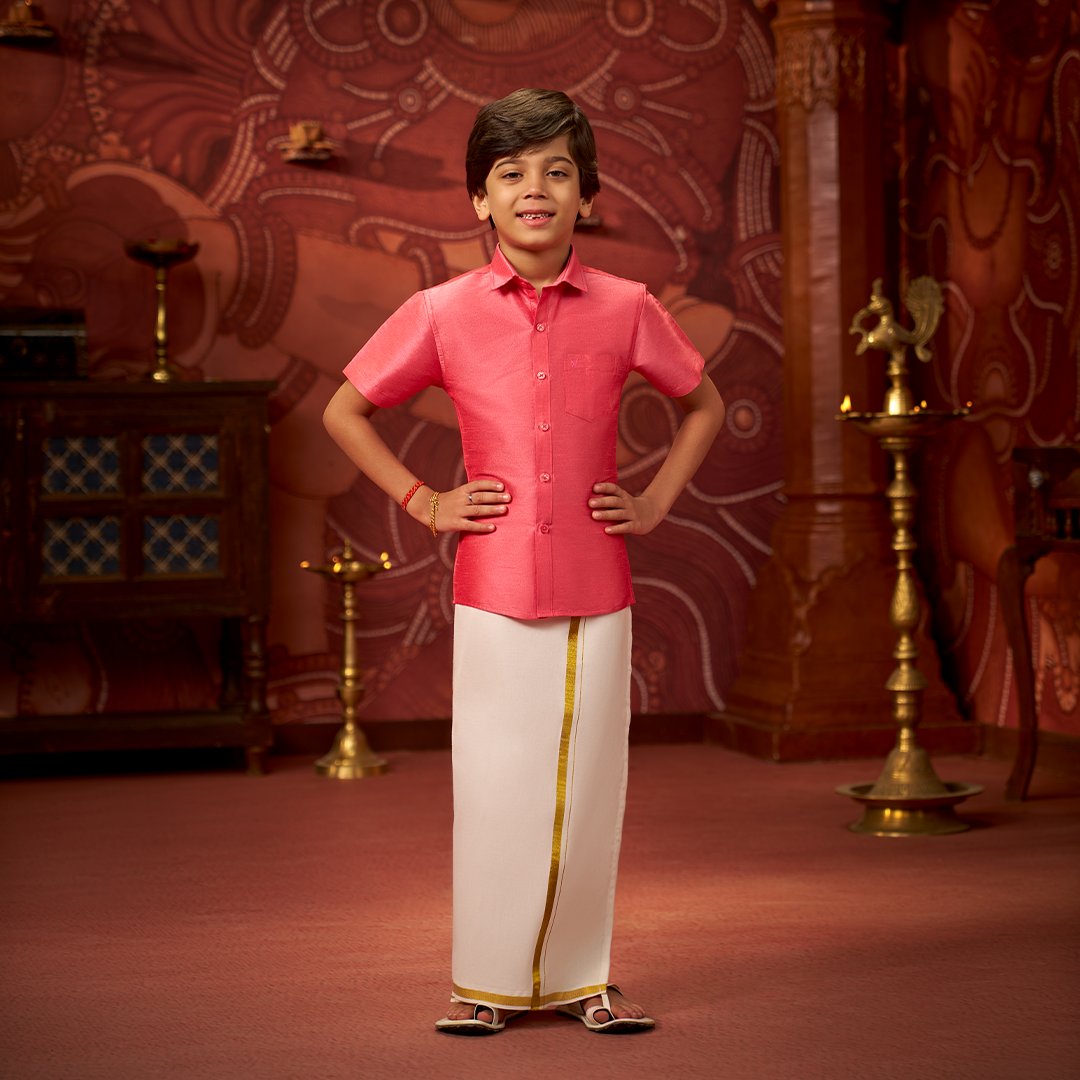 Kids Dhoti and Shirt