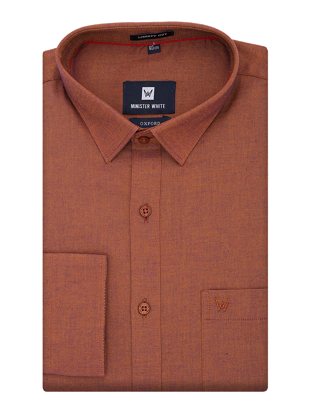 Buy Men s Cotton Regular Fit Rust Color Shirt Online ministerwhite