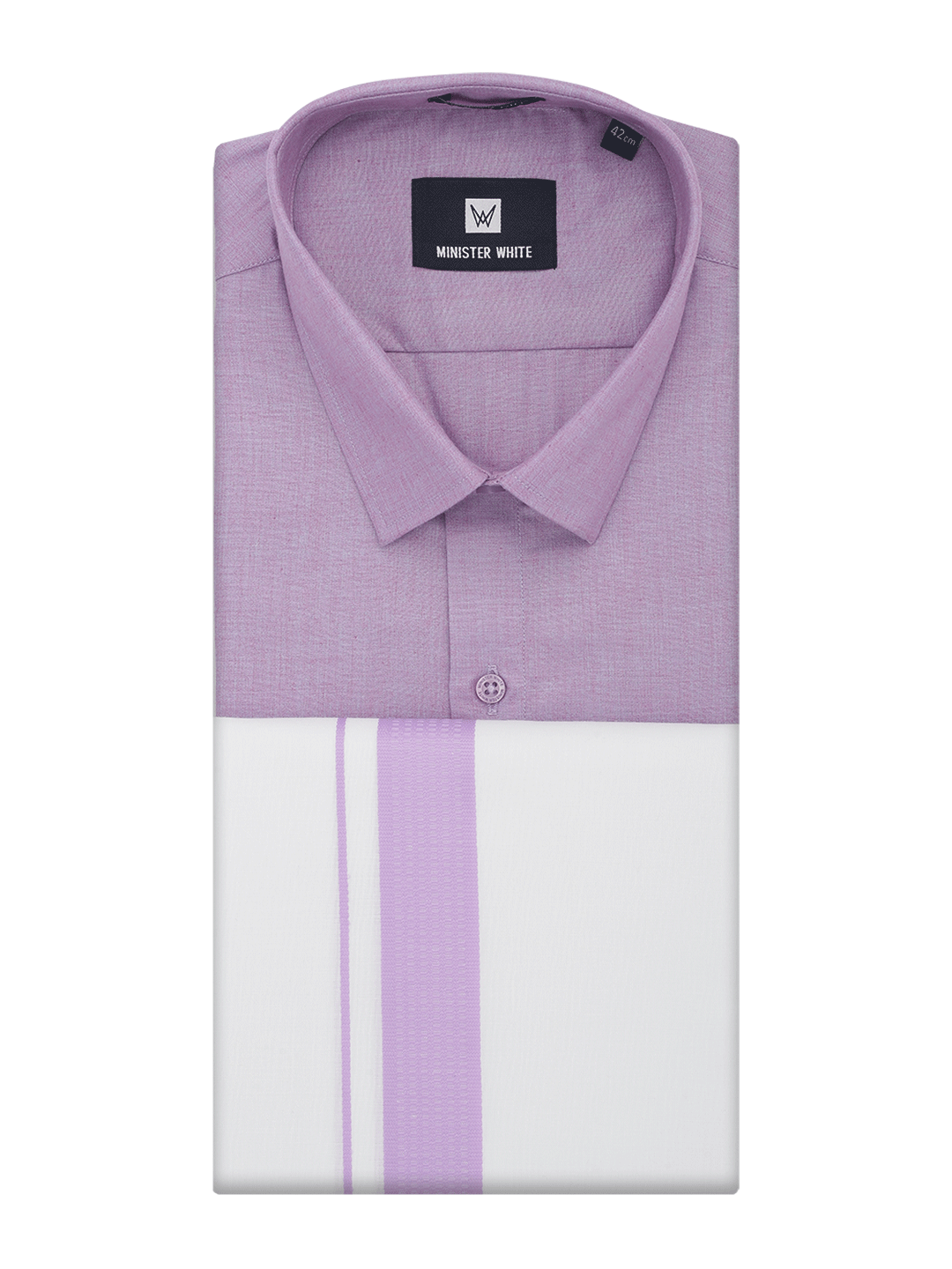 Purple color 2024 shirt with dhoti
