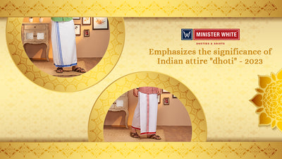 Emphasize the significance of Indian attire "dhoti - 2023