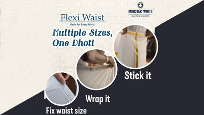Flexiwaist -  Redefining Tradition With Adjustable Velcro Dhotis