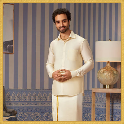 Minister White's Premium Wedding Silk Shirt Collection