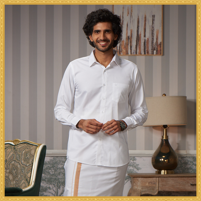 Minister White's Smart Fit White Shirts