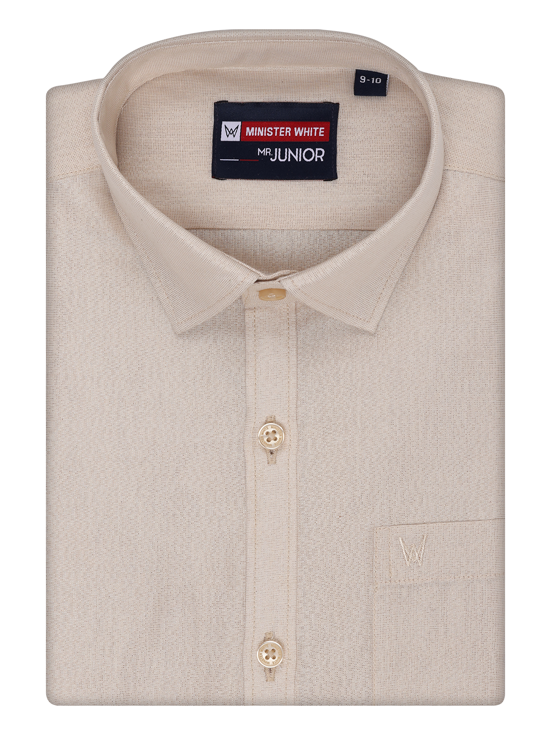 Boys Tissue Light Copper Colour Shirt by Minister White