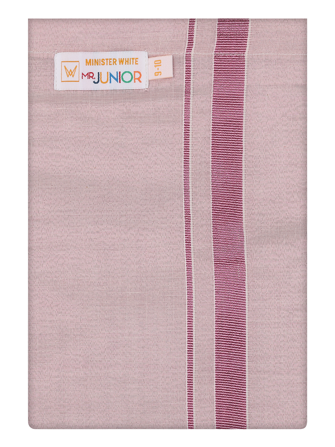 Boys Tissue Rose Colour Dhoti by Minister White