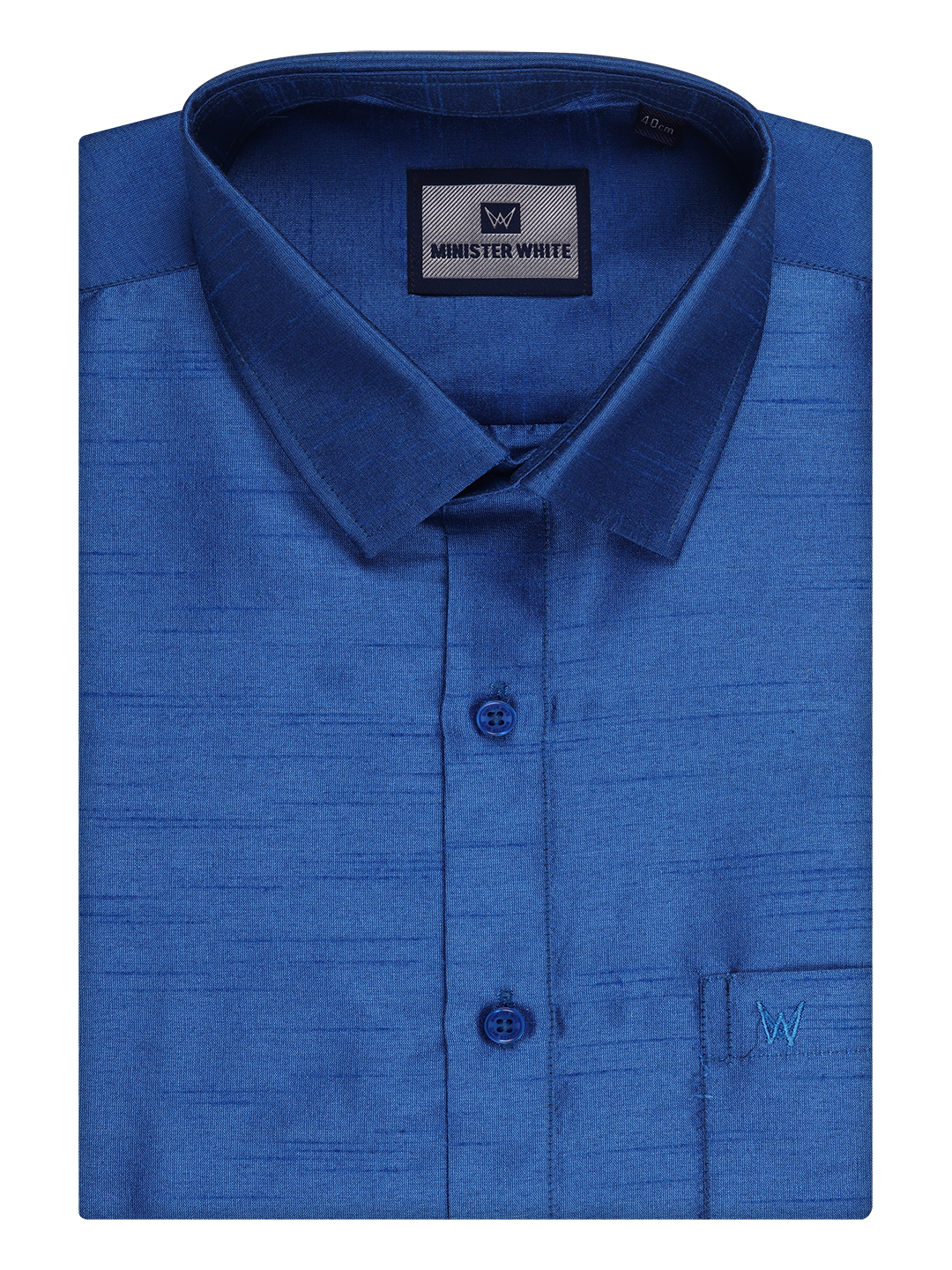 Mens Sky Blue Dupion Satin Color Shirt by Minister White