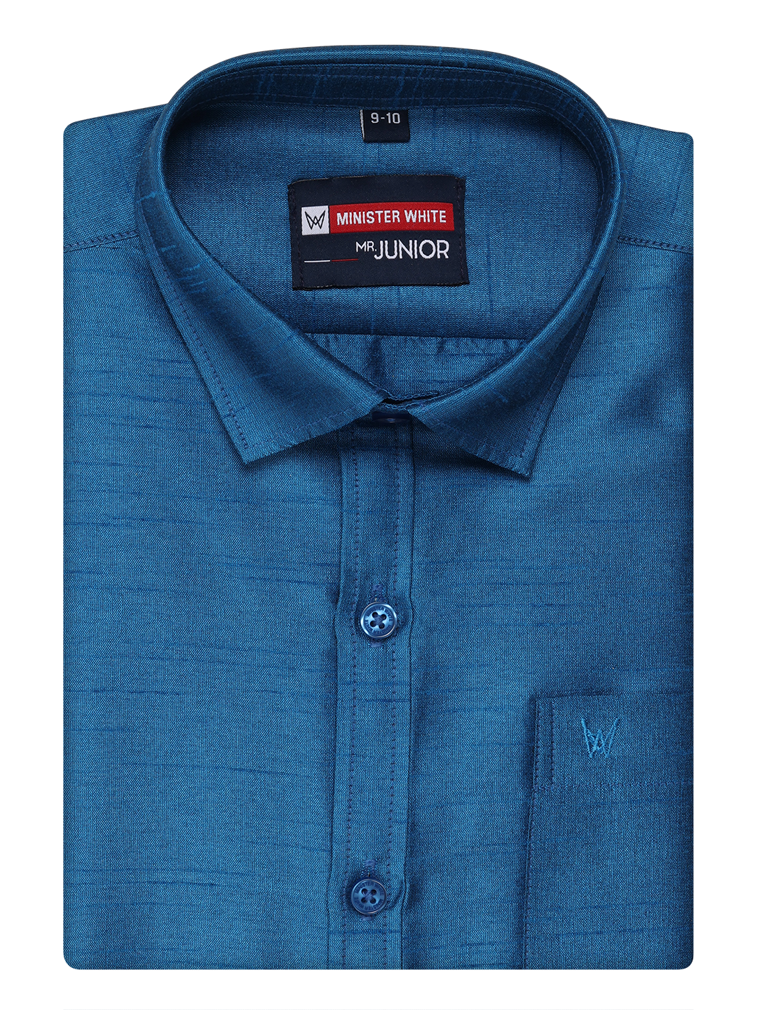 Boys Dark Blue Colour Half Sleeves Shirt Intense Boy by Minister White