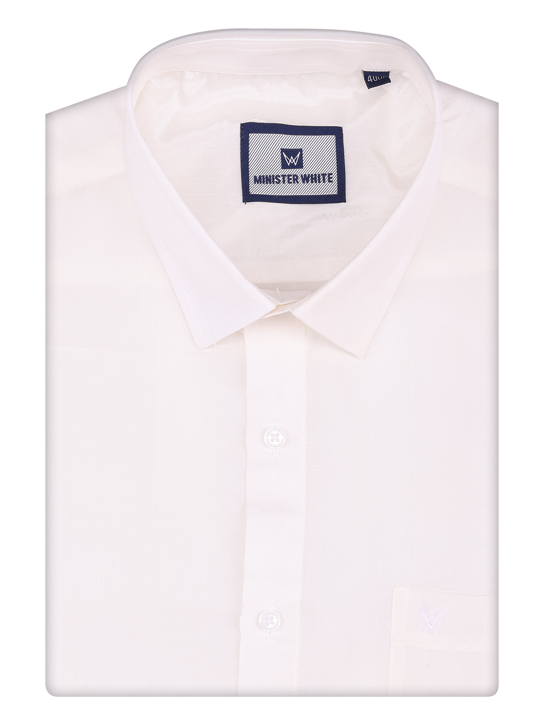 Men's Art Silk Half White Full Sleeves Shirt Finesse