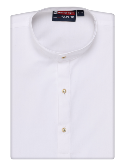 Boys Cotton White Full Sleeves Kurta Artistic Boy by Minister White