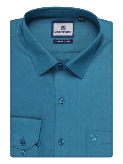 Mens Cotton Green Color Shirt