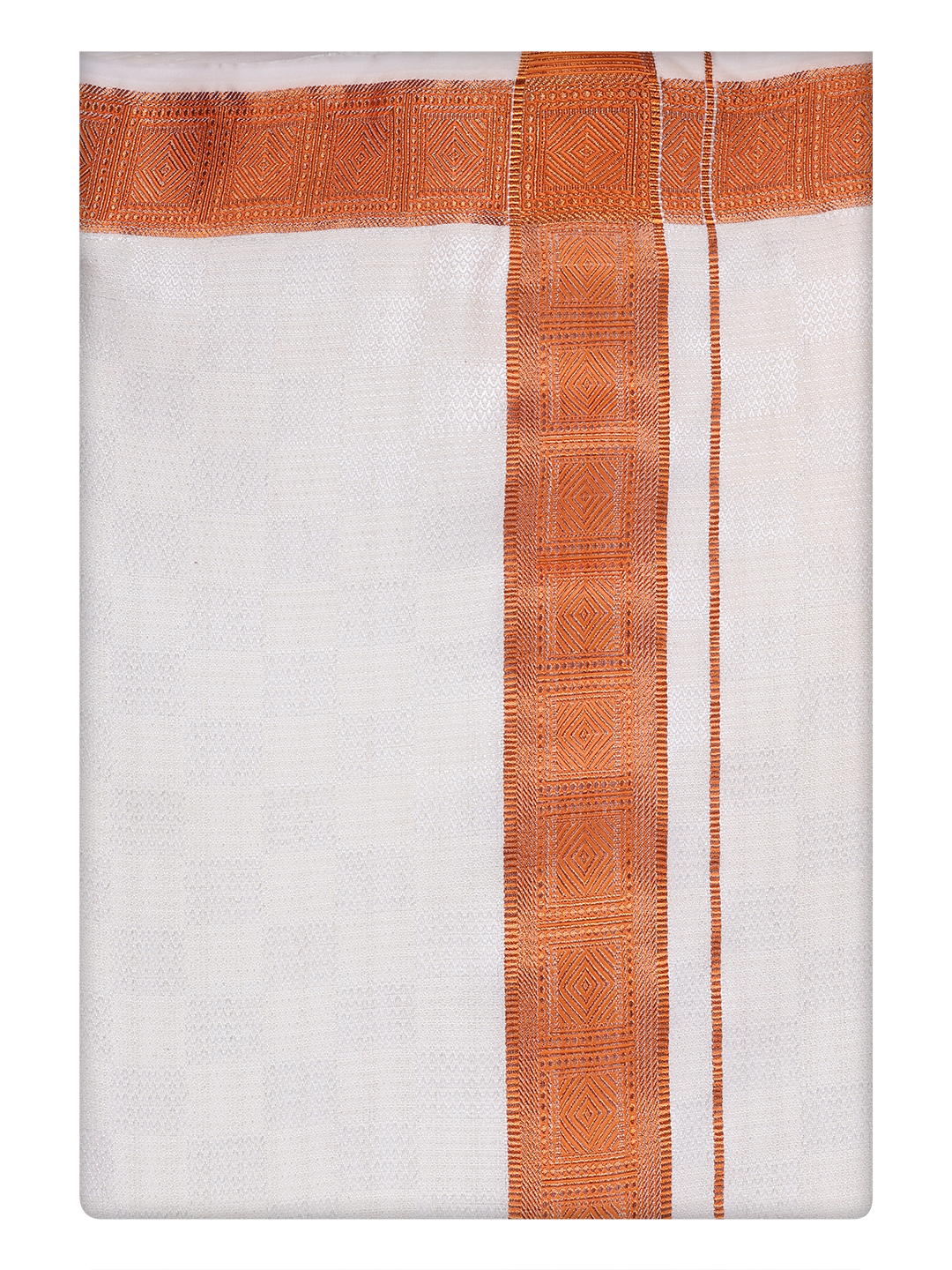 Men's Cotton Airtex Matching Border Dhoti Nector