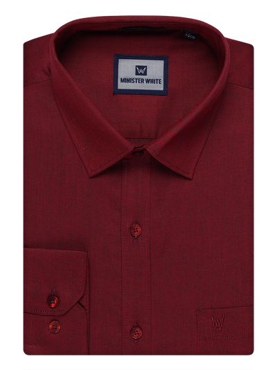 Men's Cotton Maroon Shirt Nector 