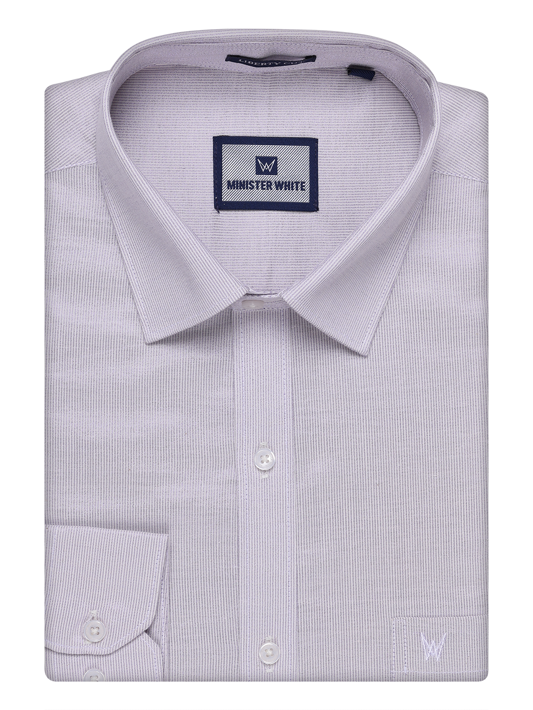 Mens Lavender Color Tissue Shirt by Minister White
