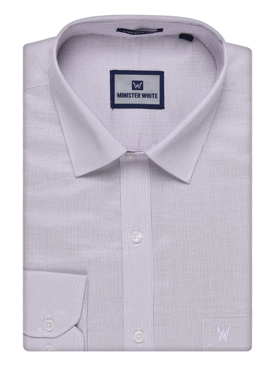 Mens Lavender Color Tissue Shirt by Minister White
