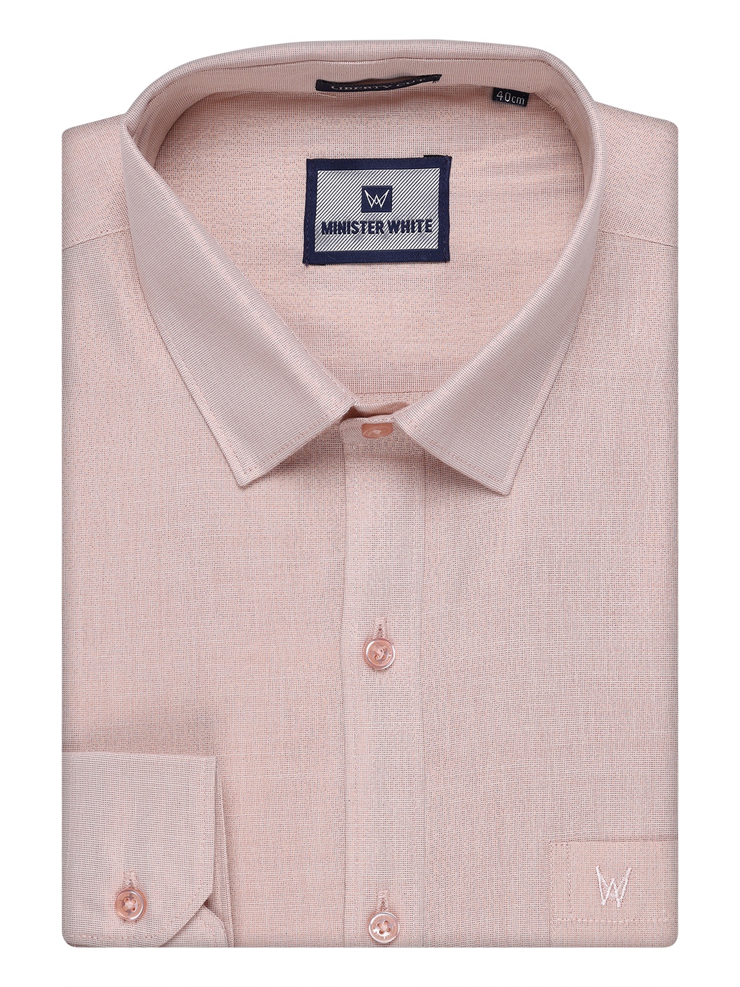 Mens Copper Color Tissue Shirt by Minister White