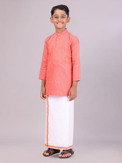 Kids Kurta Dhoti Set Combo side pose