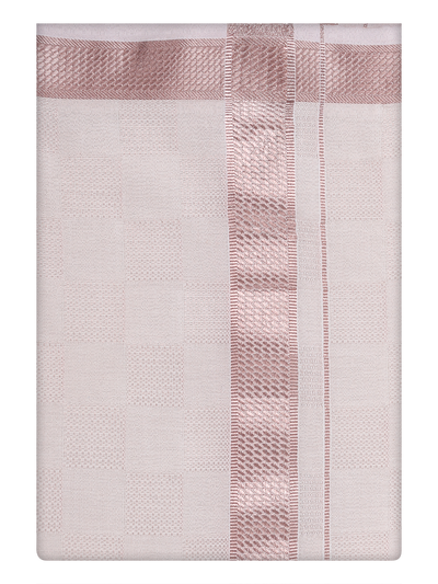 Mens Almond Tissue Dhoti by Minister White