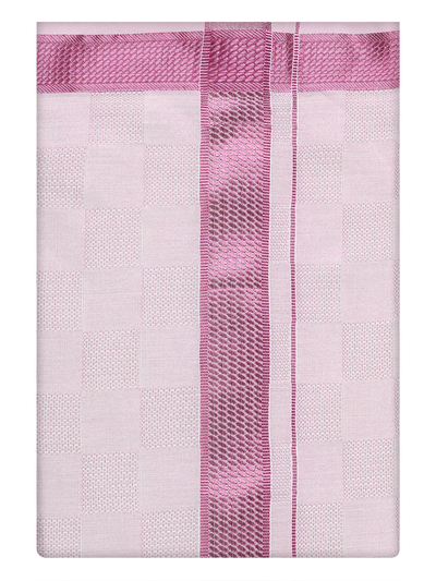 Mens Rose Tissue Dhoti by Minister White
