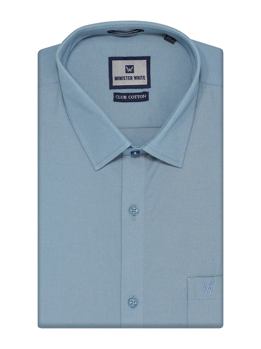 Mens Cotton Regular Fit Light Blue Colour Shirt Club Cotton