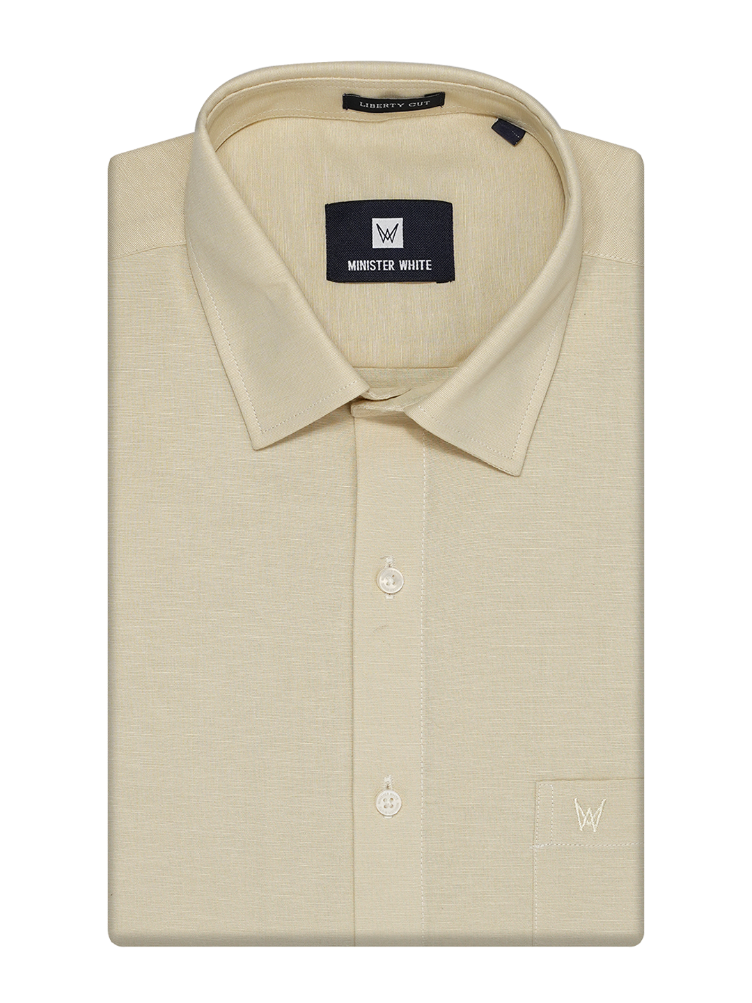 Mens Cotton Regular Fit Cream Colour Shirt Club Cotton