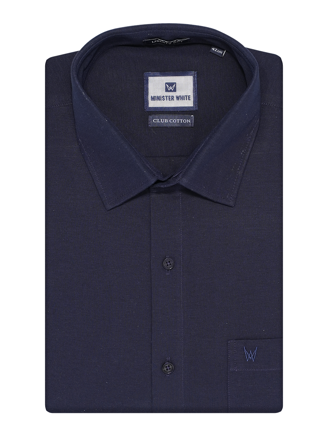 Dark Blue Club Cotton Shirt. Liberty Cut_SH12