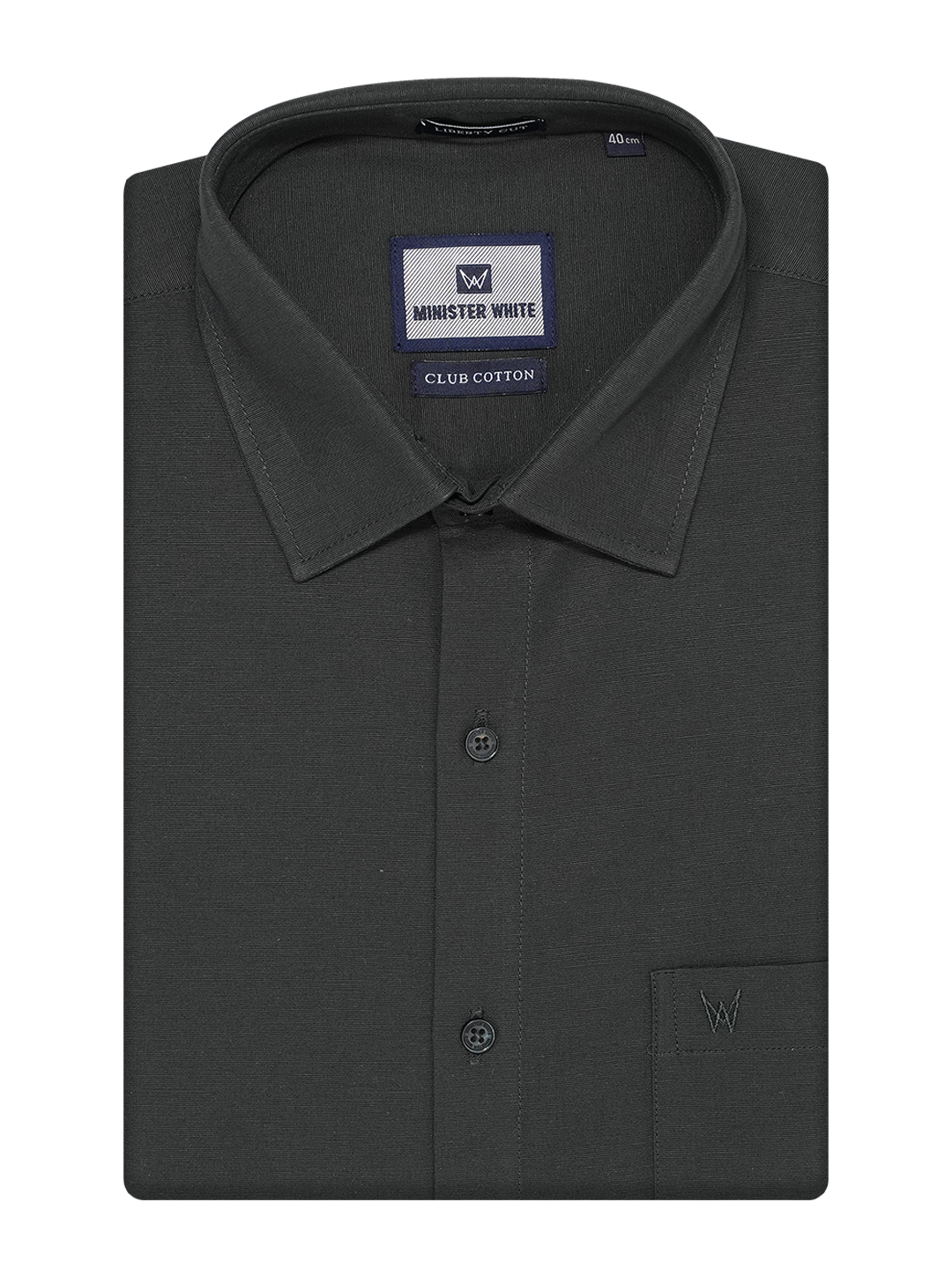 Black Club Cotton Shirt. Liberty Cut_SH14