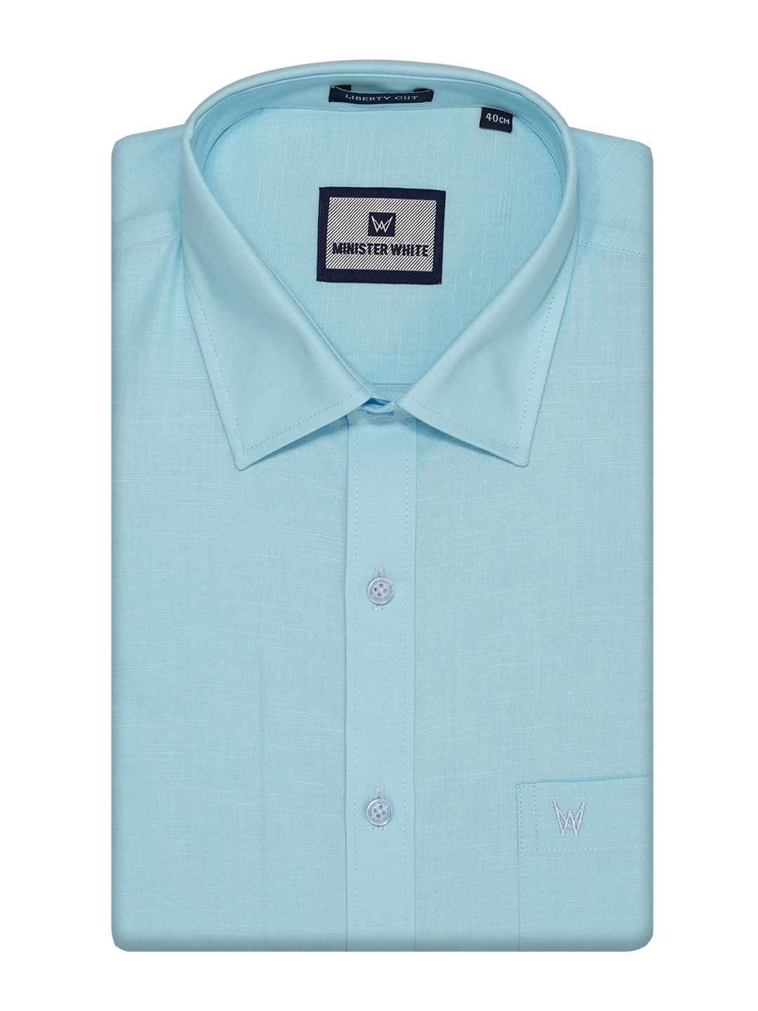 Mens Cotton Linen Regular Fit Sky Blue Colour Shirt Azuro Linen