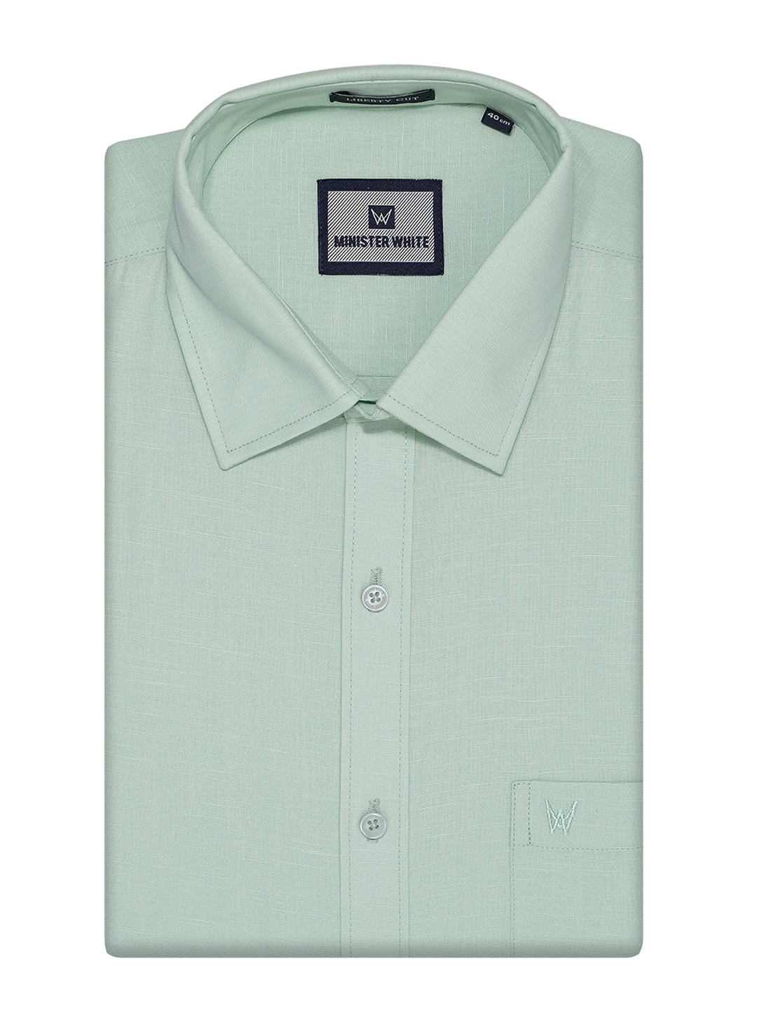 Mens Cotton Linen Regular Fit Lime Colour Shirt Azuro Linen by Minister White