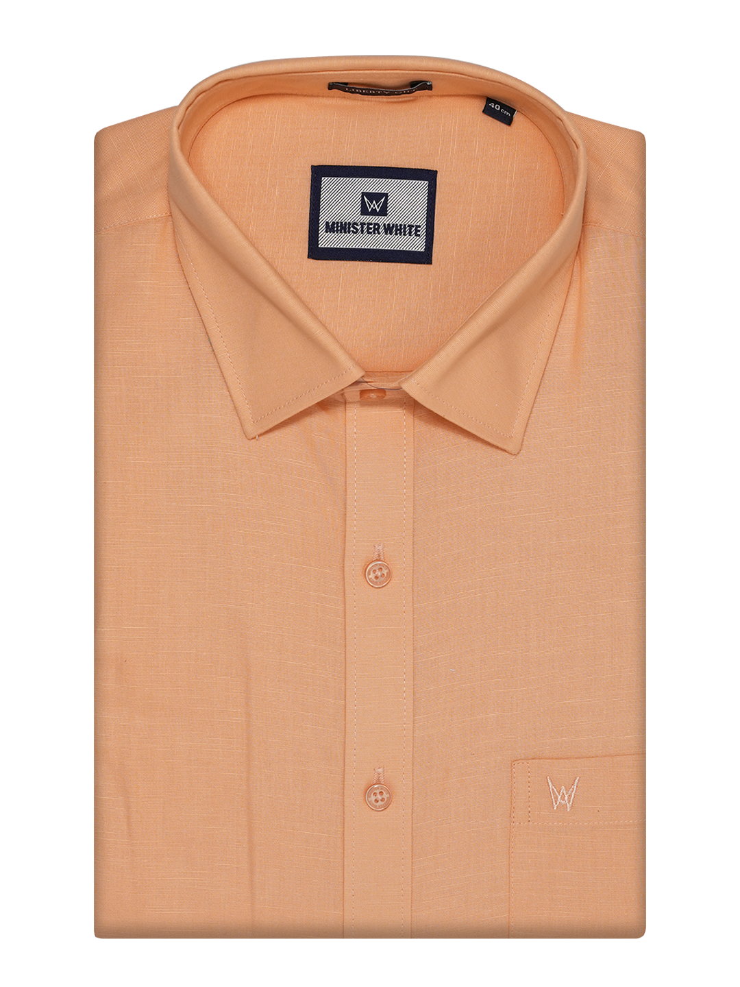 Mens Cotton Linen Regular Fit Peach Colour Shirt Azuro Linen