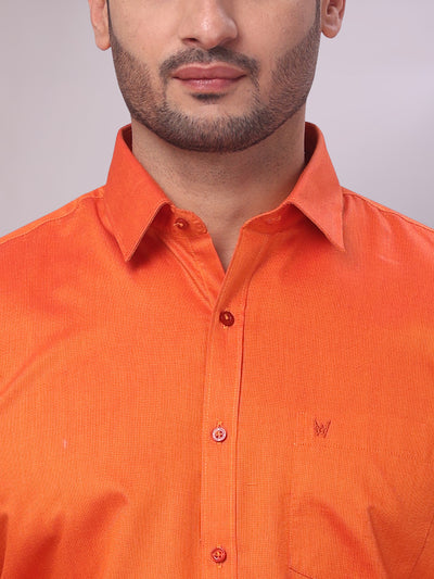 Men's Cotton Brick Shirt Nector close view