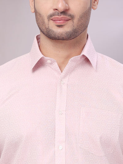Men's Rose Tissue Jacquard Shirt Zeebra close view