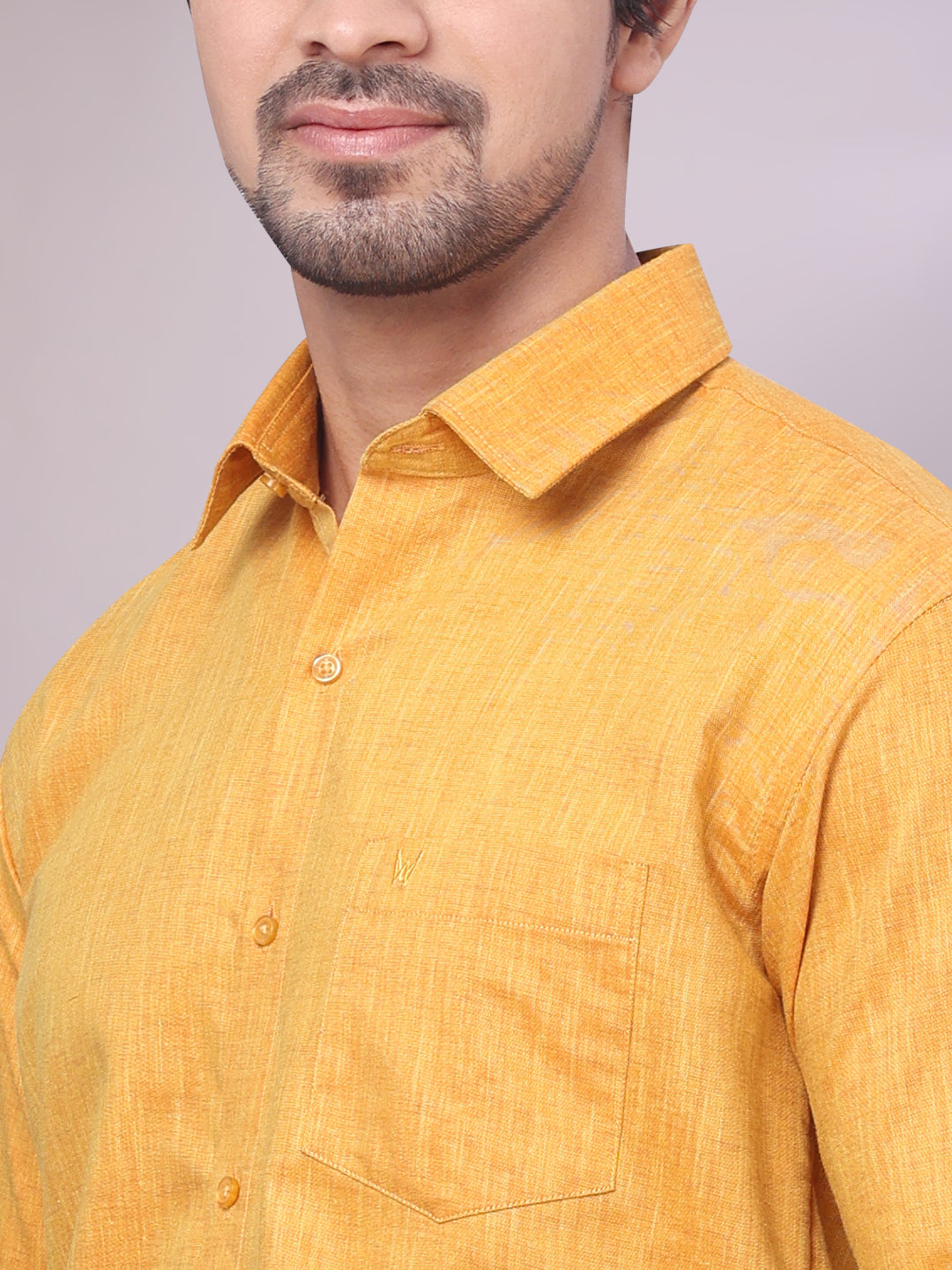 Mustard Men Shirt close view