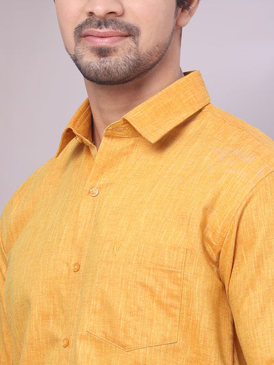 Mustard Men Shirt close view