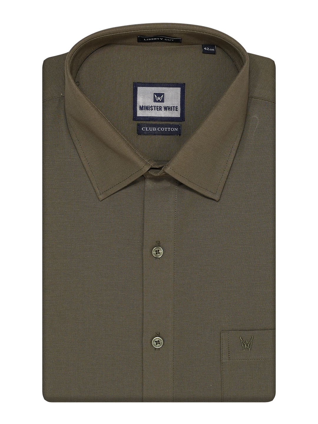 Light Brown Club Cotton Shirt. Liberty Cut_SH08