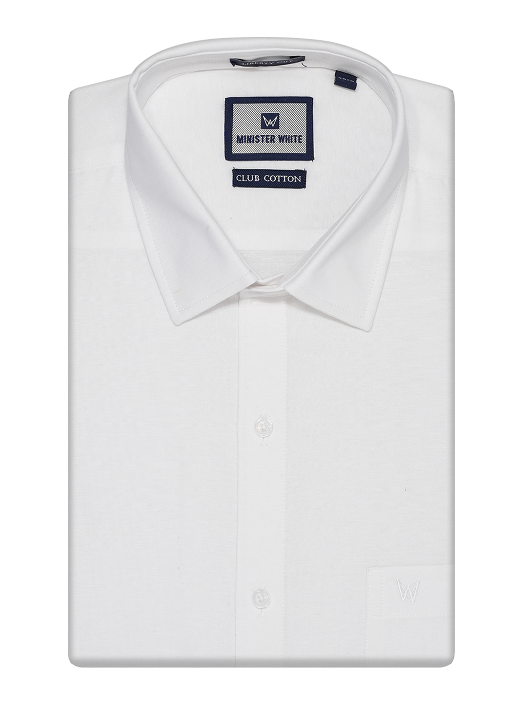 Mens Cotton Regular Fit White Colour Shirt Club Cotton