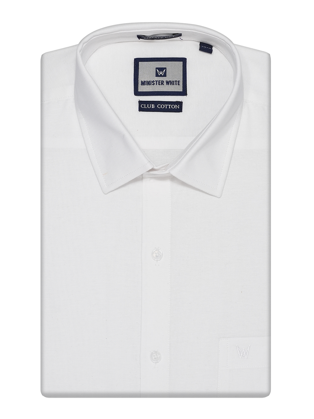 White Club Cotton Shirt. Liberty Cut_SH09