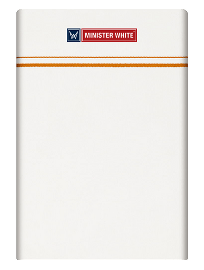 Mens Cotton White Single Layered Small Border Dhoti - Adorable by Minister White