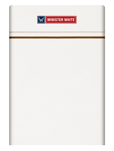 Mens Cotton White Single Layered Small Border Dhoti - Cherish by Minister White