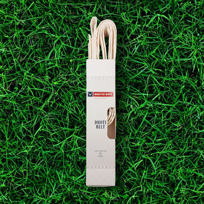 Minister White Velcro Dhoti Belt - Cream by Minister White