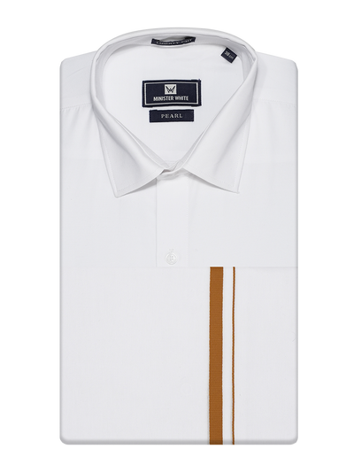 Mens White Wedding Shirt with Dhoti Combo - Aura_White by Minister White