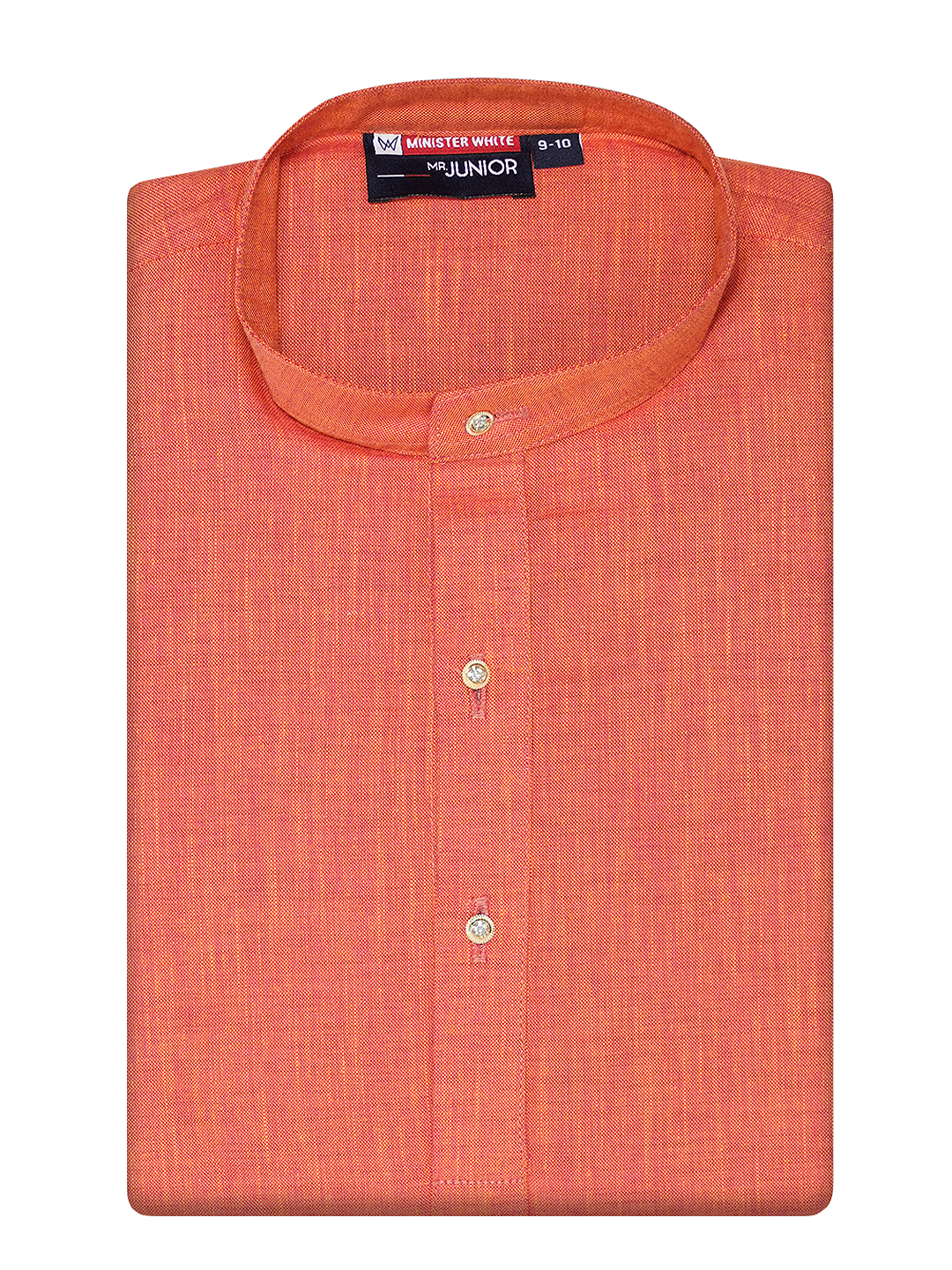 Boys Cotton Brick Full Sleeves Kurta Selective Boy by Minister White