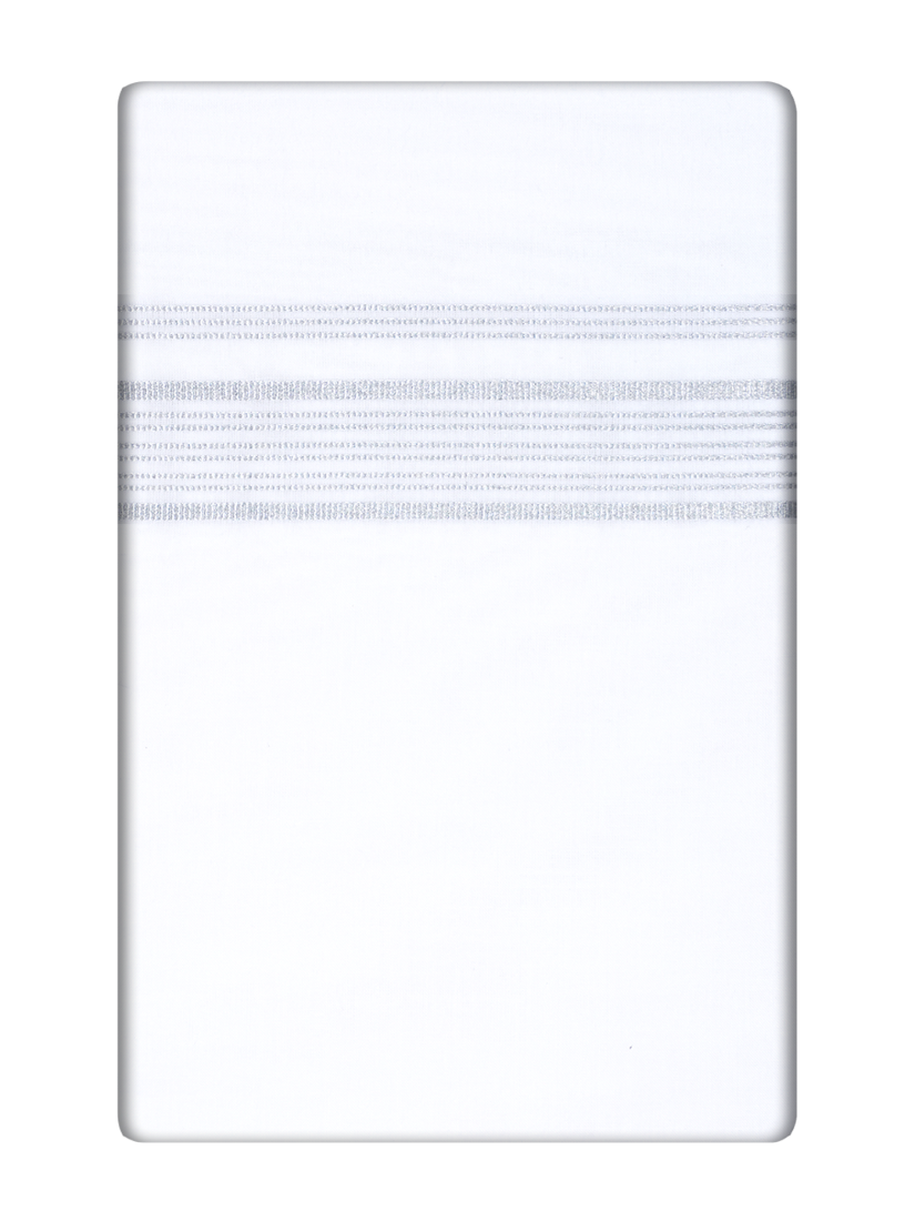 White Jewel Silver Jari & Mayilkan Dhoti_White