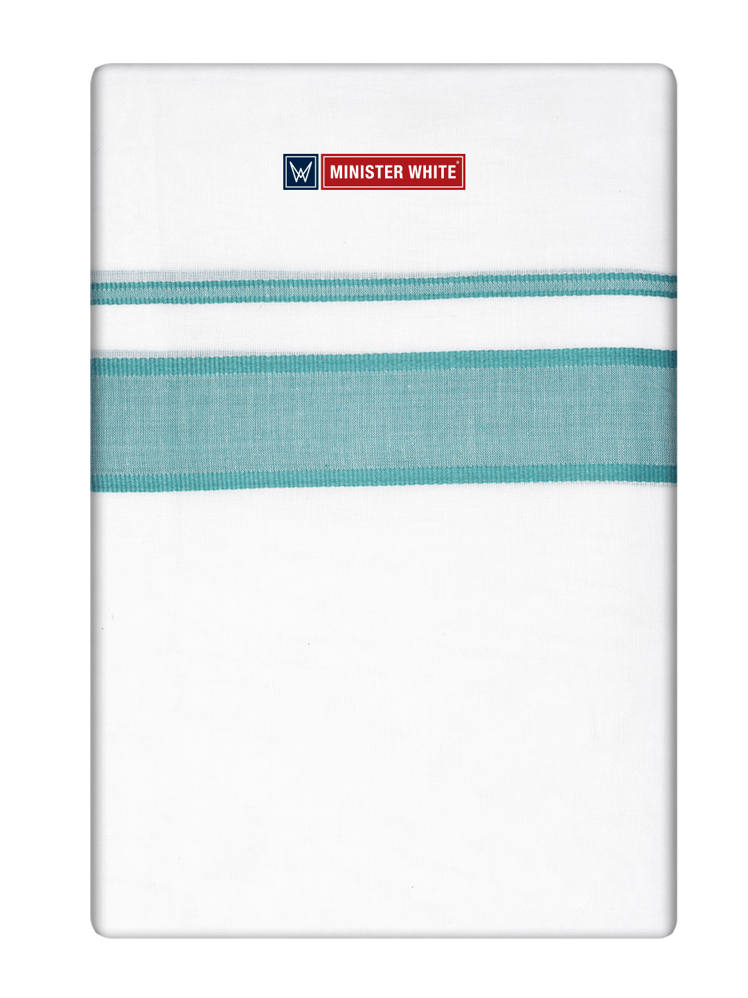 White Cotton Fancy Kara Dhoti - Empuran Sea Green_White