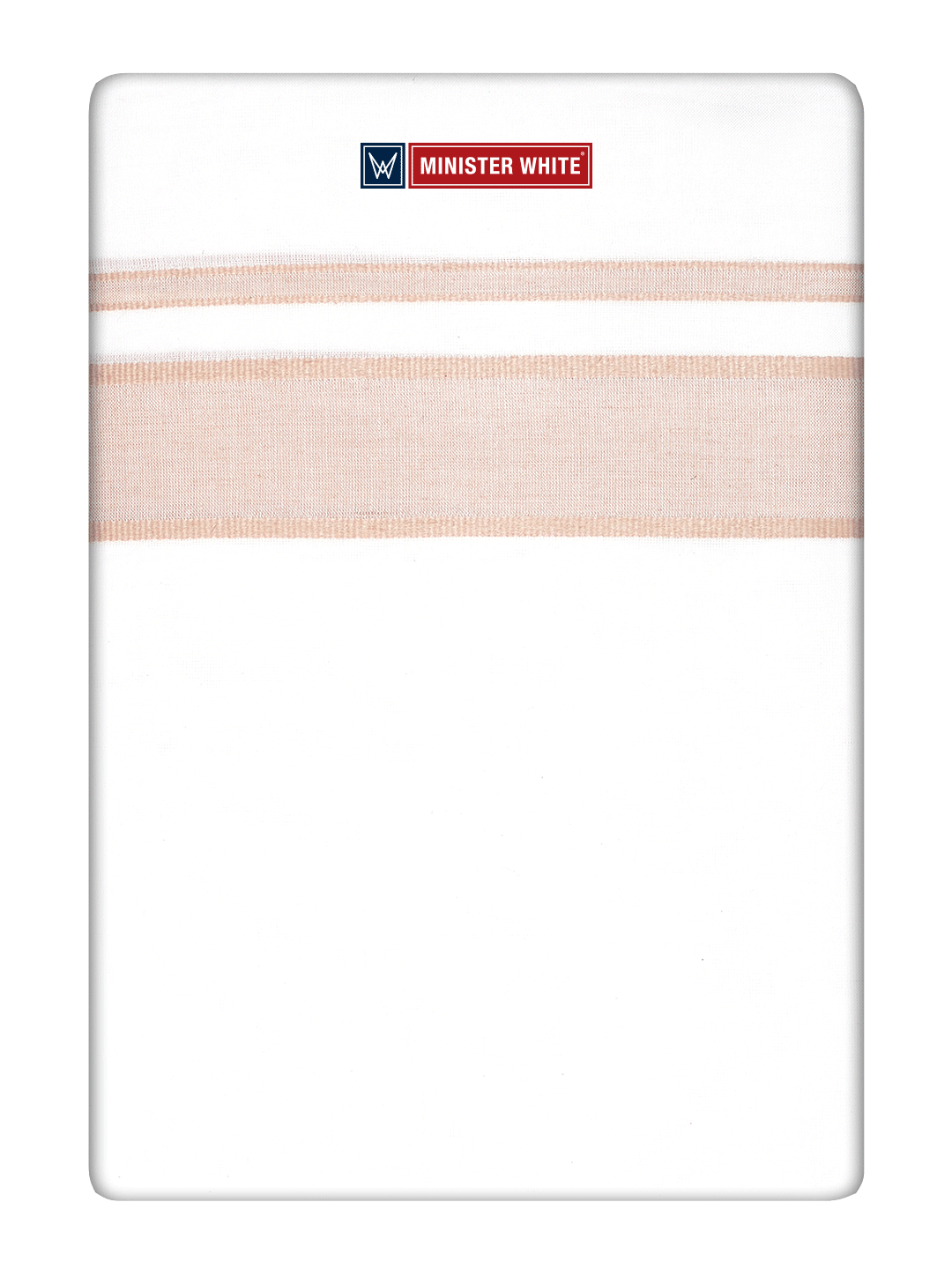 White Cotton Fancy Kara Dhoti - Empuran Sandal_White