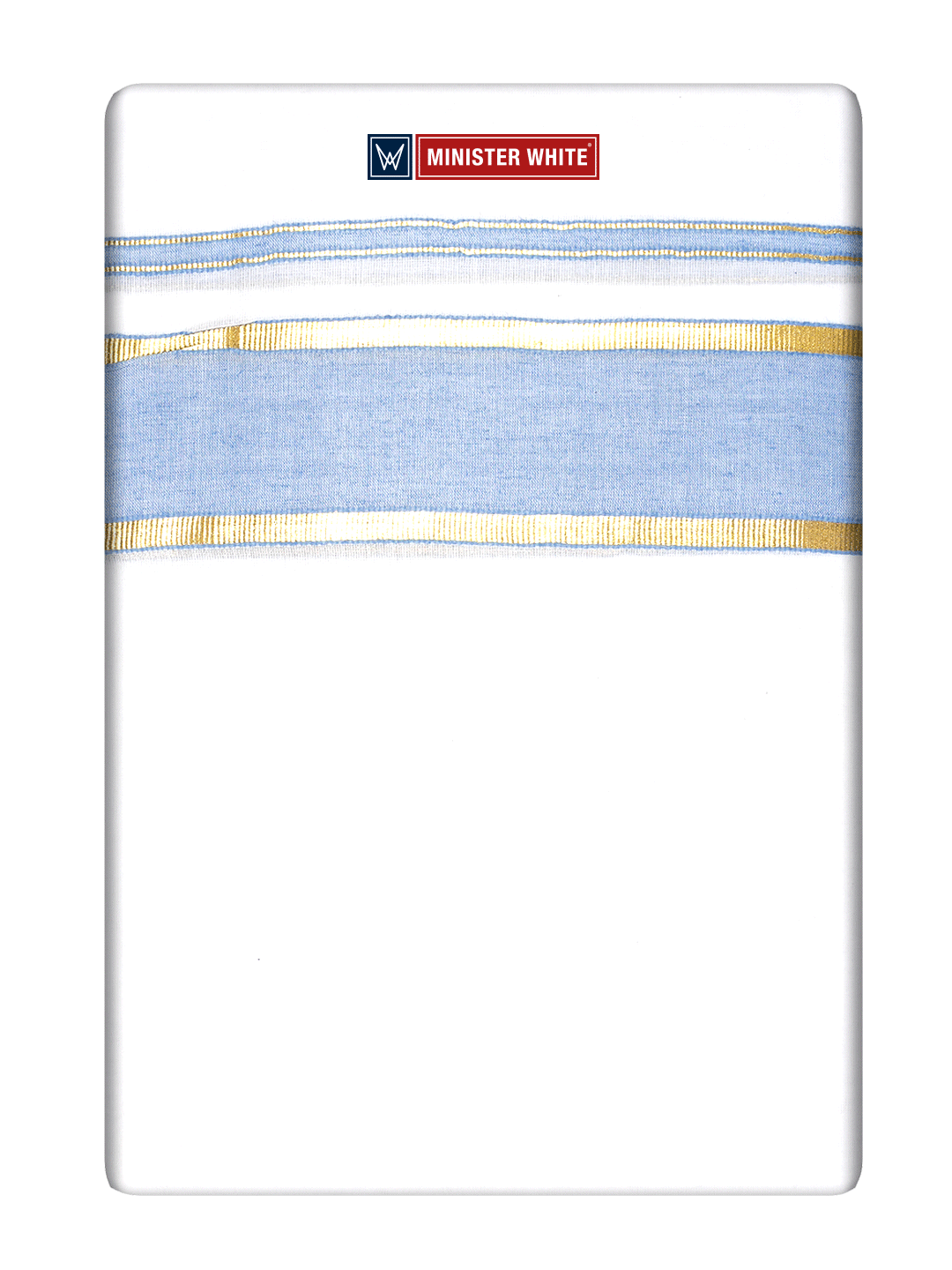 Fancy Cotton Kara Jari Dhoti - Sterling 47374_White