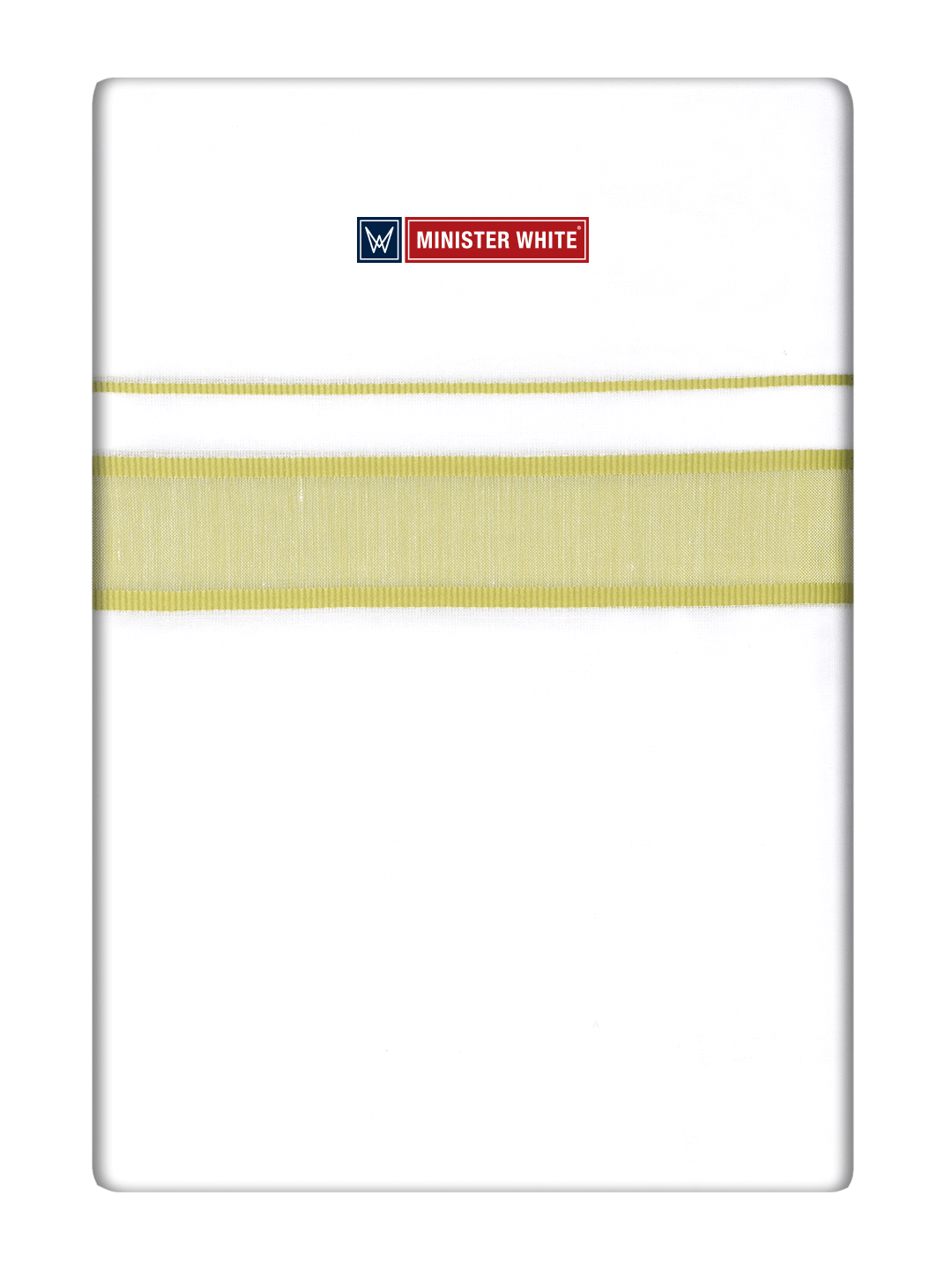 Regular Fancy Kara White Dhoti - Malabar Star Apple Green_White