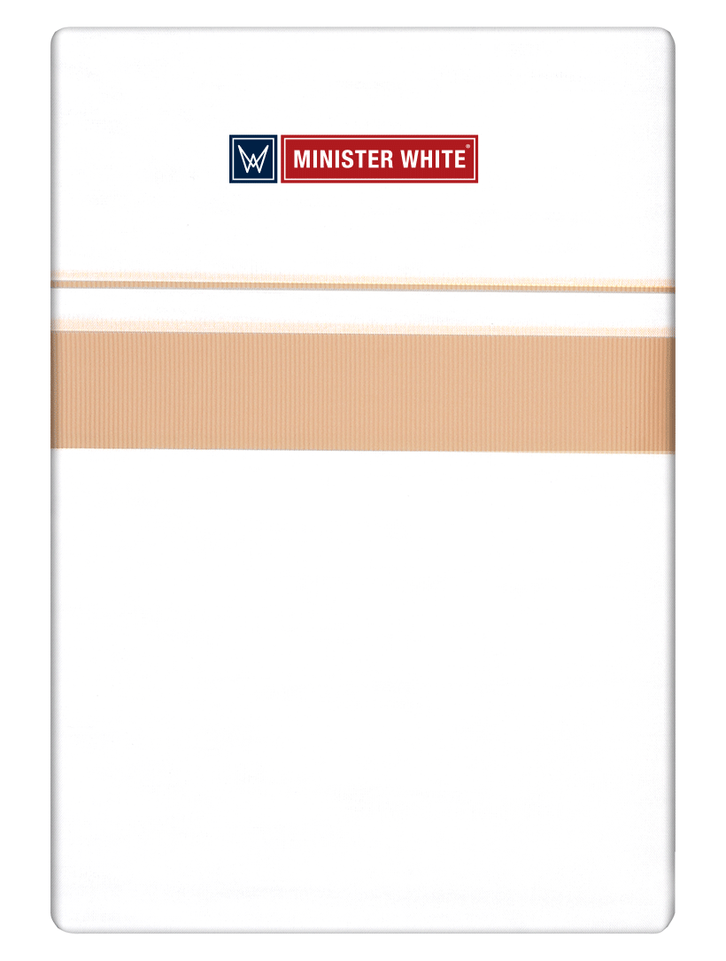Regular Fancy Kara White Dhoti - Palakadan Light Orange_White