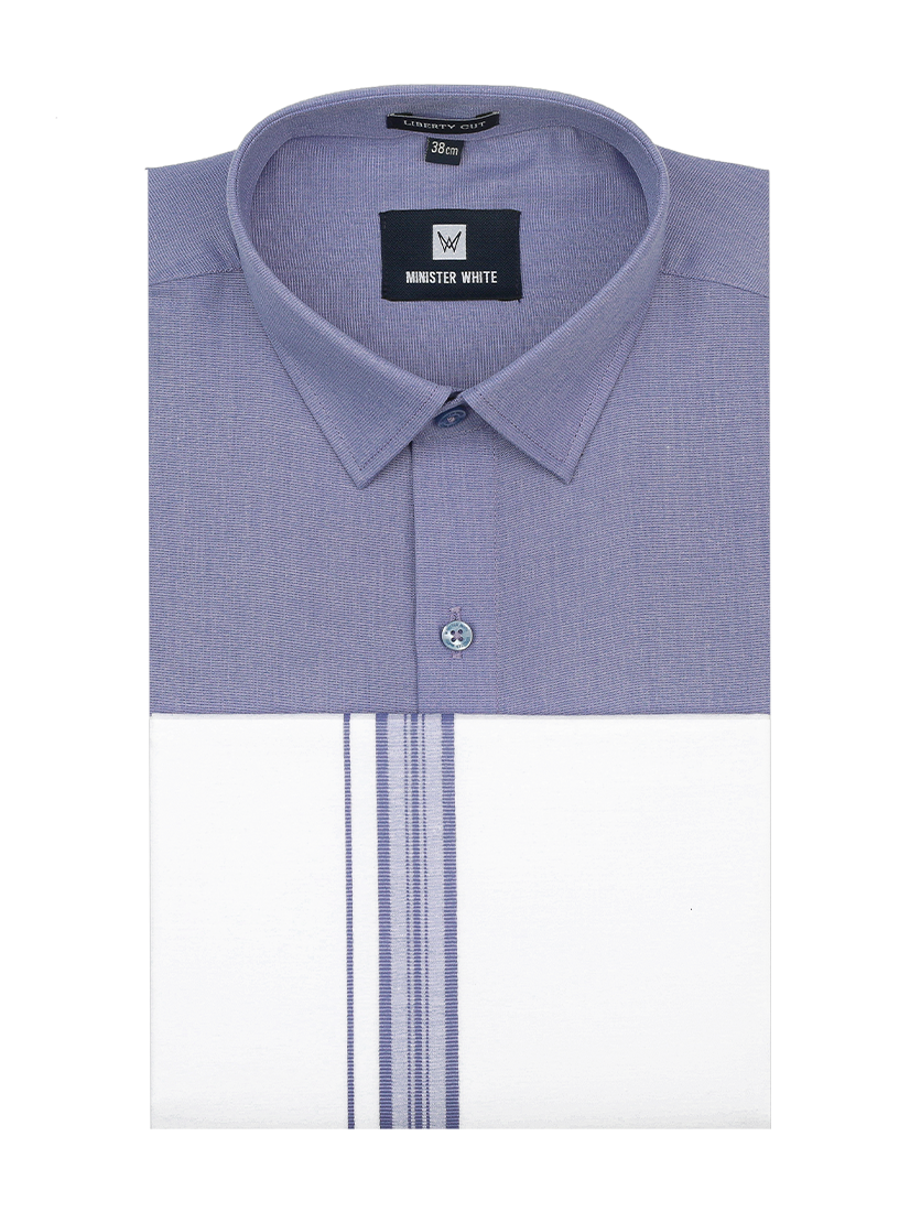 Light Purple Shirt with Dhoti Combo - Luster_SH03