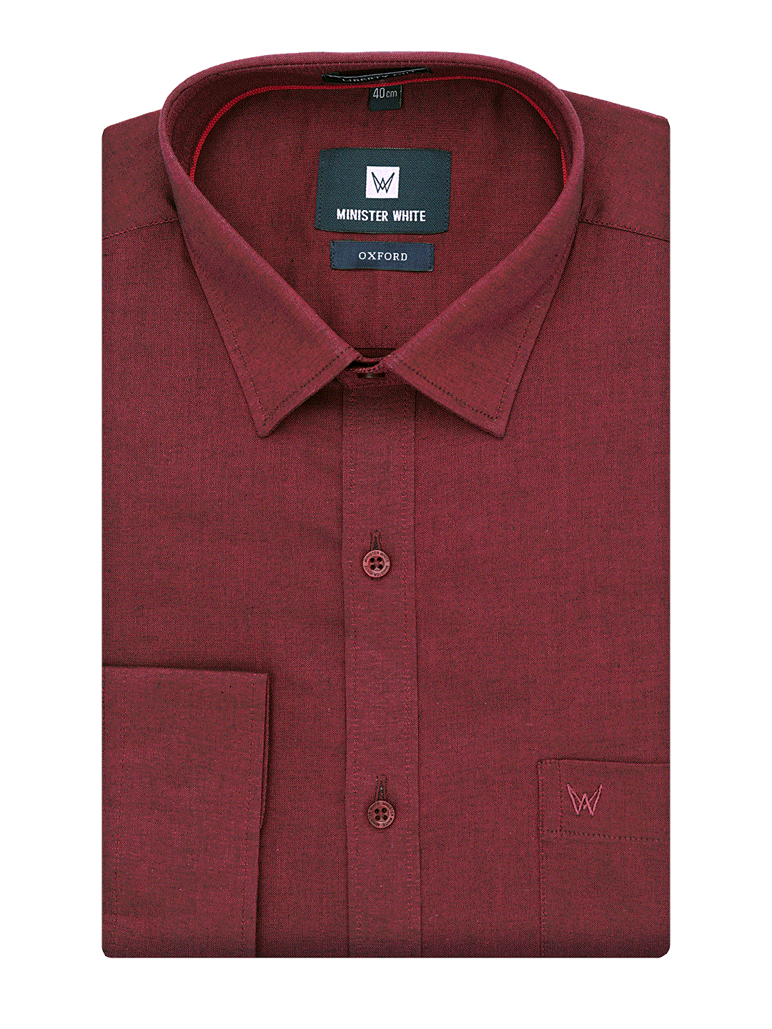 Mens Cotton Regular Fit Wine Colour Shirt Oxford