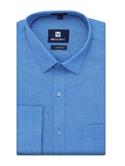 Sky Blue Shirt. Regular Fit. Liberty Cut - Oxford_A 02